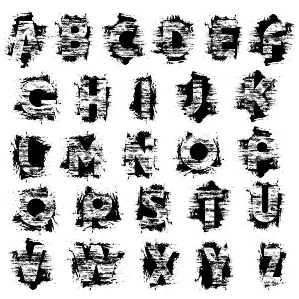 Grunge alfabetet — Stock vektor