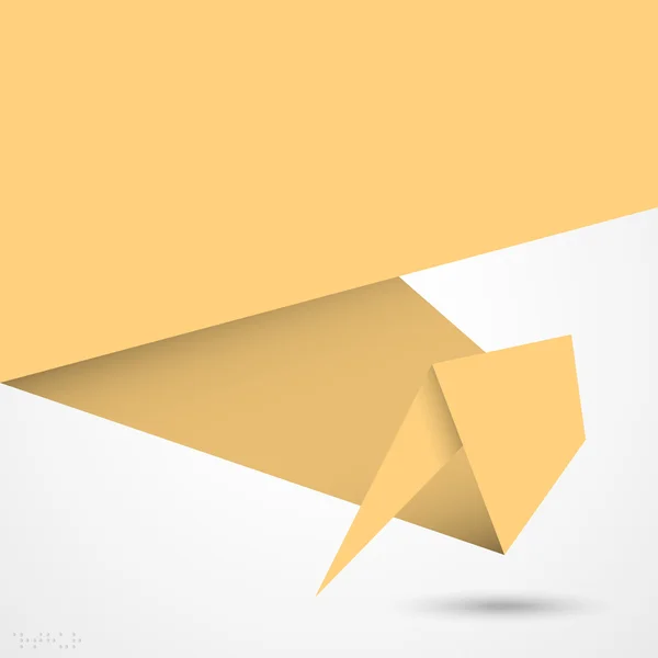 Carta origami vettore sfondo — Vettoriale Stock