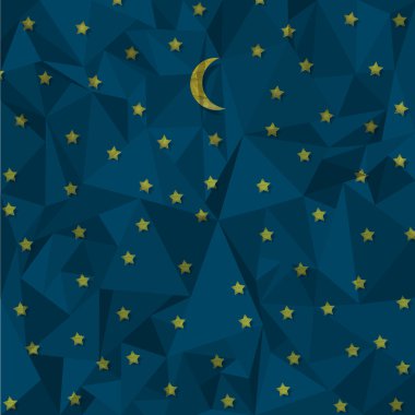 Night sky made from crumpled paper clipart