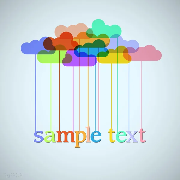 Clouds of rainbow — Stock Vector