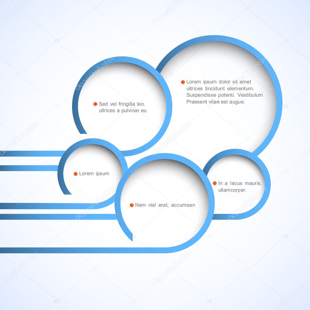 Abstract web design bubbles