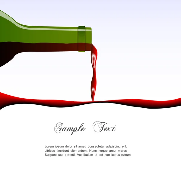 Verser le concept de vin — Image vectorielle