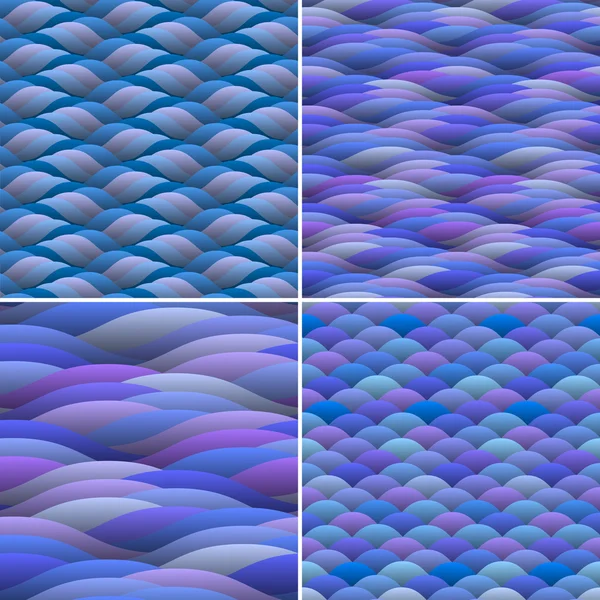 Nahtloser Hintergrund abstrakter Wellen — Stockvektor