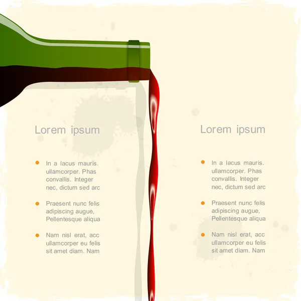 赤ワインのベクトルの背景 — ストックベクタ