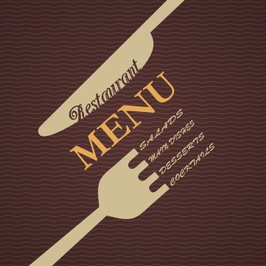 Vector restaurant menu design clipart