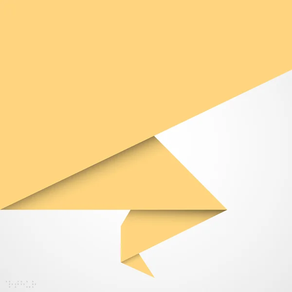 Paper origami vector banner — Stockvector