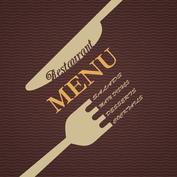Vector restaurant menu design — Stock Vector