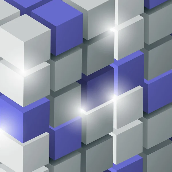 Векторний фон з 3d кубиками — стоковий вектор