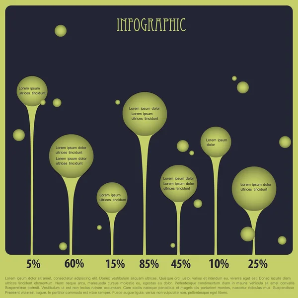 Infographie. Fond vectoriel — Image vectorielle