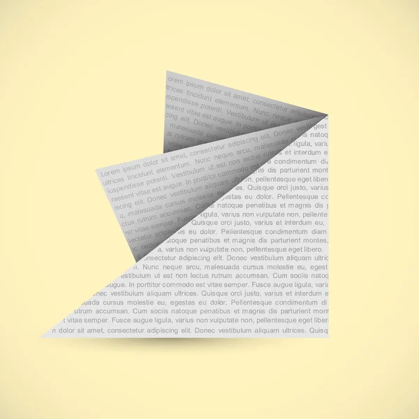 Origami paper vector background — Stock Vector