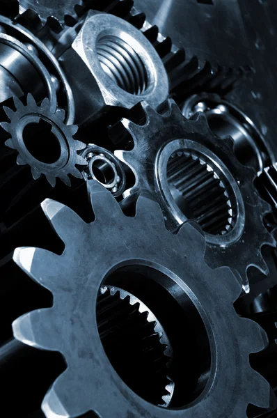 Titanium and steel gears and bearings — Stock Photo, Image