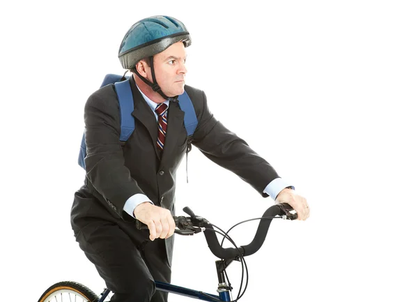Jazda na rowerze do pracy — Zdjęcie stockowe