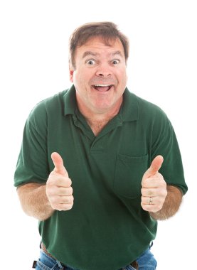 Goofy Thumbs Up Guy clipart