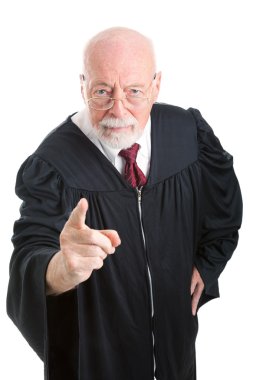 Judge - Stern and Scolding clipart