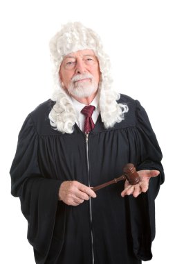 Judge Wearing Wig clipart