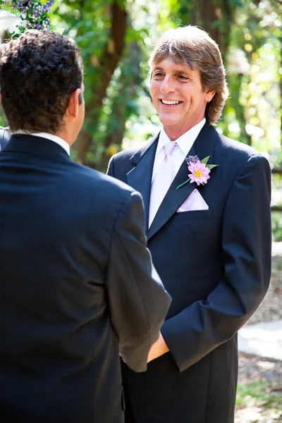 Eşcinsel evlilik - yakışıklı damat — Stok fotoğraf