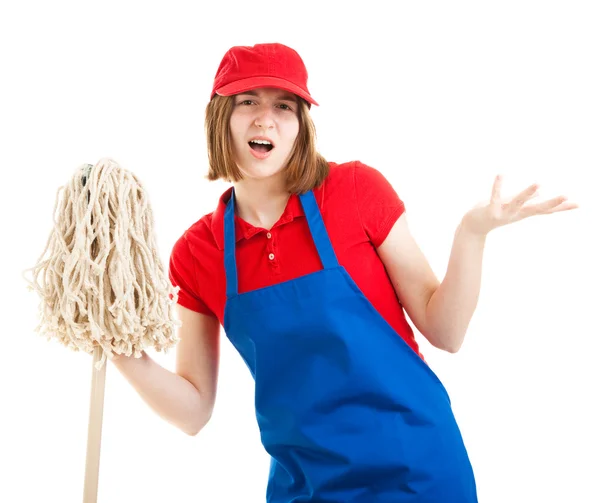 Teenage Worker with Attitude — Stock Photo, Image