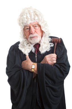 British Judge - Stern and Serious clipart