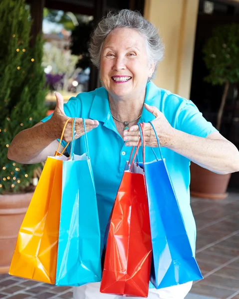Shopaholic - tvångsmässigt shopping — Stockfoto