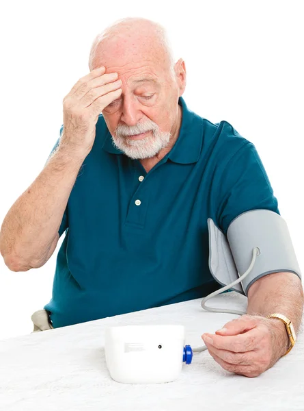 Worried About High Blood Pressure — Stock Photo, Image
