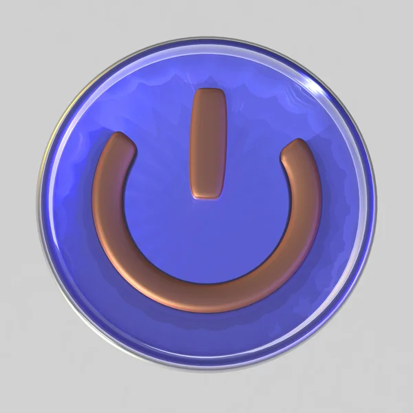 3 d の電源ボタンのコンセプト — ストック写真