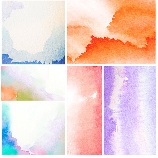 Set of Abstract Water Color