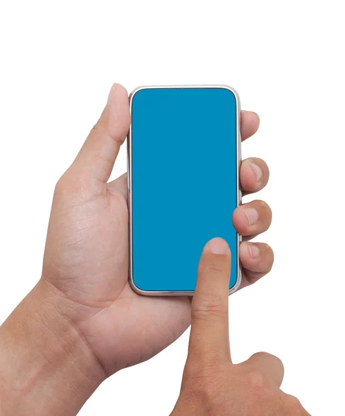 Ручной смартфон (мобильный телефон) с клиппингом — стоковое фото