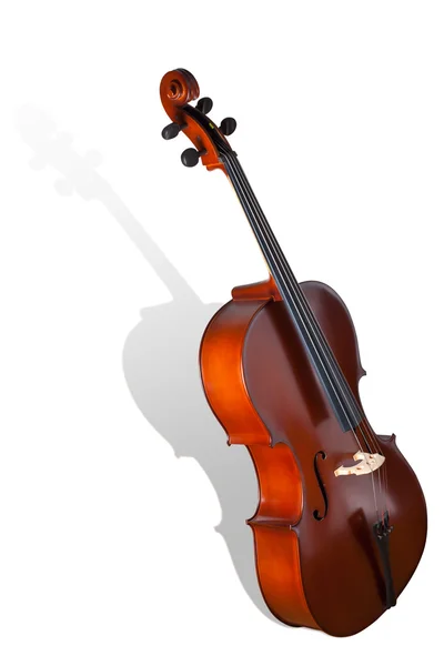 Скрипка ізольована на білому тлі. з відсічним контуром — стокове фото