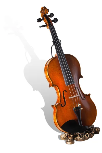 ヴァイオリンは、白い背景で隔離されました。クリッピング パス — ストック写真