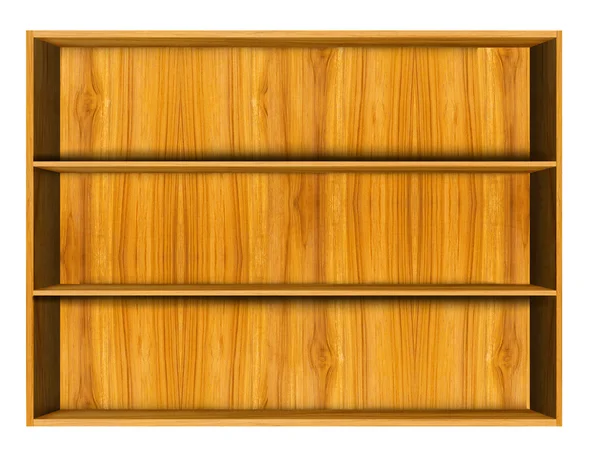 Prateleira de madeira da casa — Fotografia de Stock