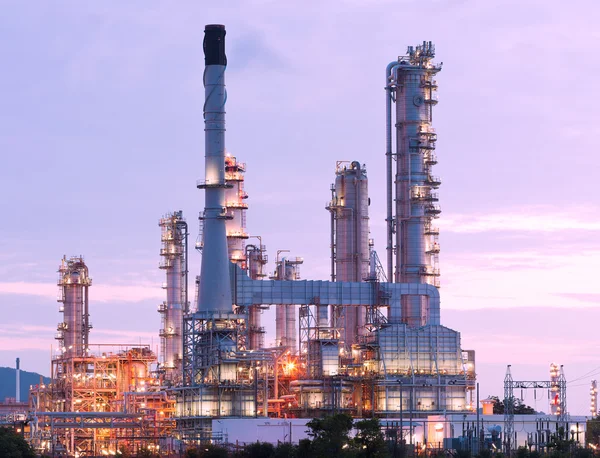 Escenario de la refinería petroquímica — Foto de Stock