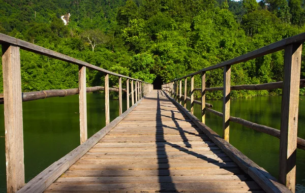 Puente a la selva, Chantaburi al este de Tailandia — Foto de Stock