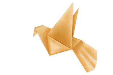 renkli origami kuş yapmak--dan yeniden işleyip kullanı kağıt