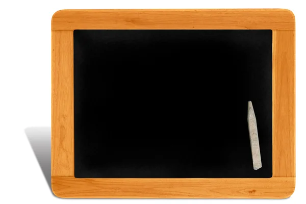 Black board Wooden frame with cppy space — Stock Photo, Image