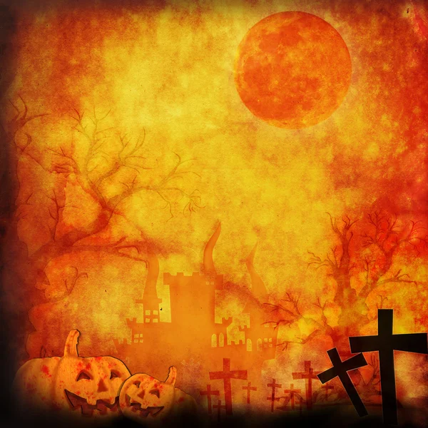 Halloween background make for recycle paper — Stock Photo, Image