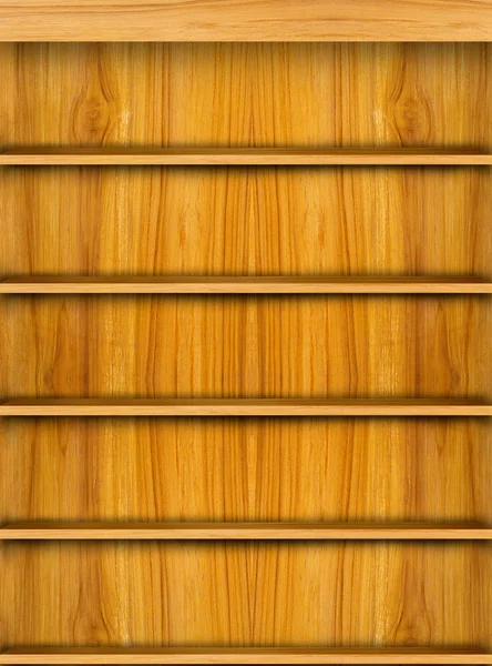 Livro de madeira Prateleira — Fotografia de Stock