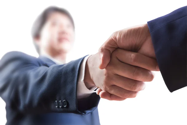 Closeup of business shaking hands — Stock Photo, Image