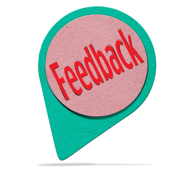 Sinal de papel de feedback — Fotografia de Stock