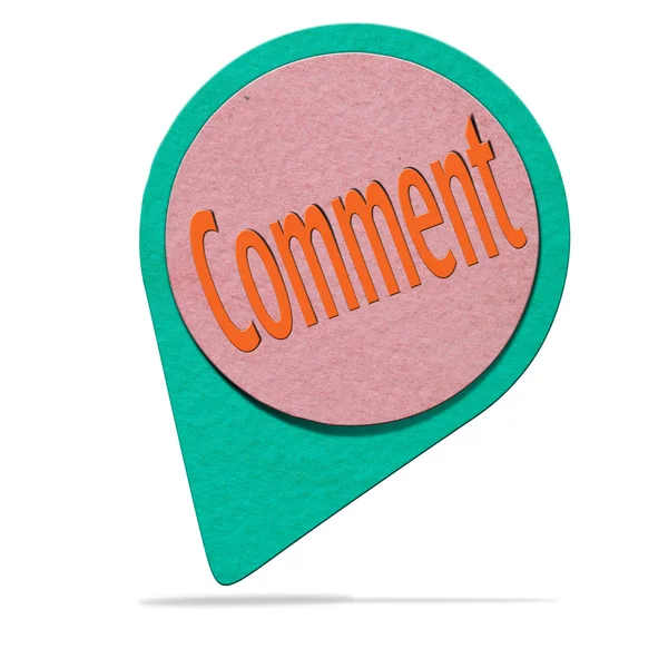 Comment paper sign — Stock Photo, Image