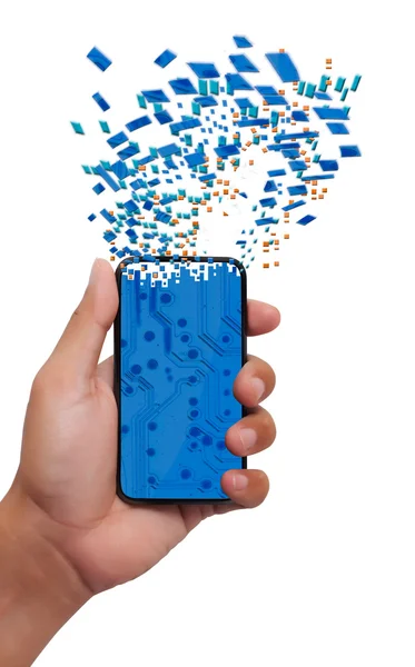 Innovation smart phone on hand — Stock Photo, Image