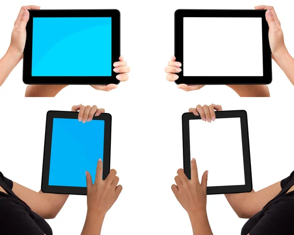XL-Größe isoliert auf weißem Hintergrund Set, Modell Touchpad PC — Stockfoto