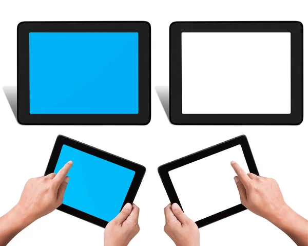 XL-Größe isoliert auf weißem Hintergrund Set, Modell Touchpad PC — Stockfoto
