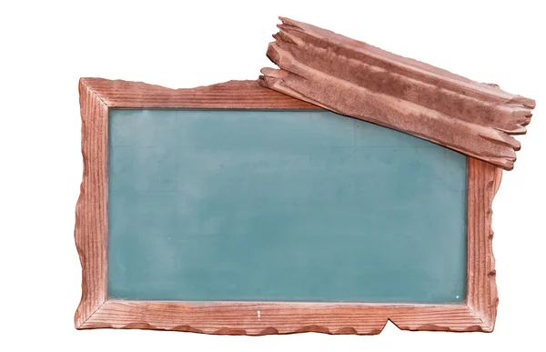 Пустая доска с деревянной рамой — стоковое фото