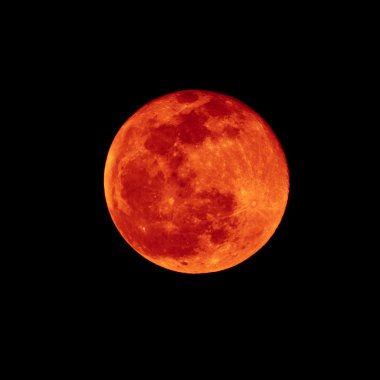 Red brick of Lunar eclipse