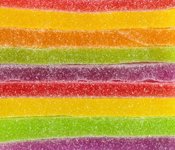 Close-up of strip colorful candy — Stock Photo, Image