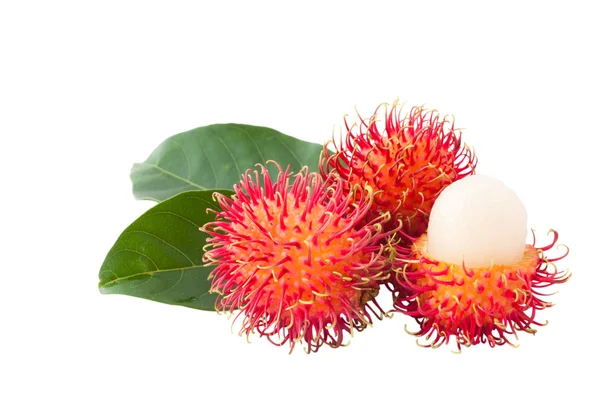 stock image Isolated XXL size ,asian fruit rambutan on white background