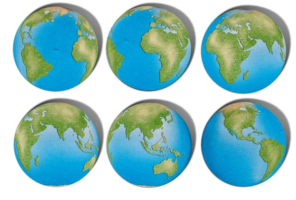 Weltkarte für Ihren Hintergrund recyceln — Stockfoto