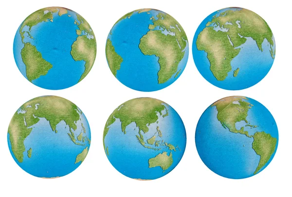 Recycle wereldkaart voor uw achtergrond — Stockfoto
