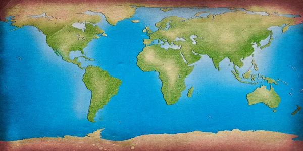 Reciclar mapa do mundo para o seu fundo — Fotografia de Stock