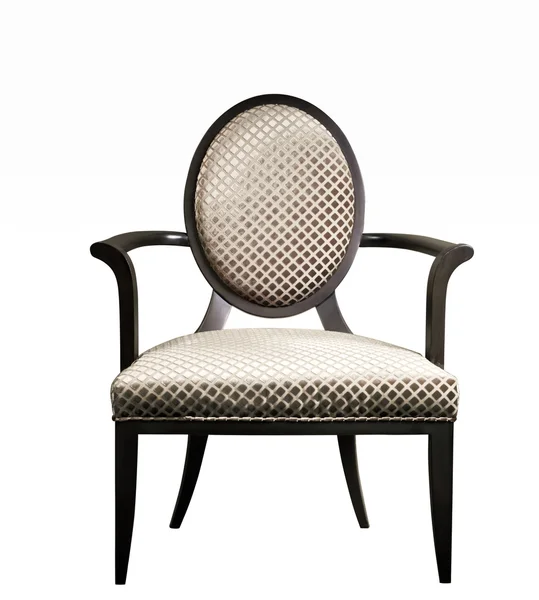 Isolado: cadeira de braço de luxo no fundo branco — Fotografia de Stock
